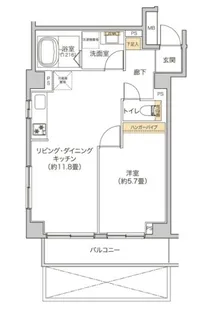 タイズ住吉【3階】の間取り