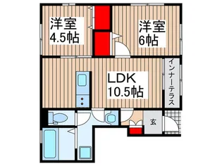 仮)リーブルファイン東武動物公園駅【1階】の間取り