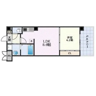 PLACIDO宇品【5階】の間取り