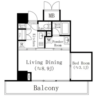 KOENJI CROSSOVER【3階】の間取り