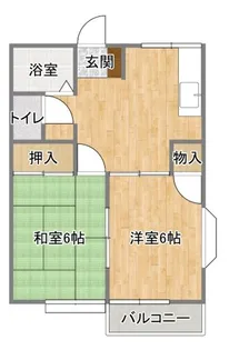 中央ハイツA棟【1階】の間取り