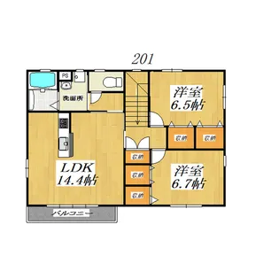 イーストパークURAWA IV【2階】の間取り