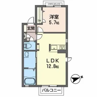 シャーメゾン リジェ【2階】の間取り