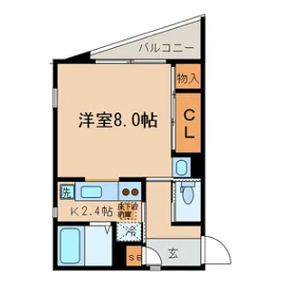 MARY FLAT【1階】の間取り