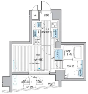 ルヴェール日本橋小伝馬町【2階】の間取り