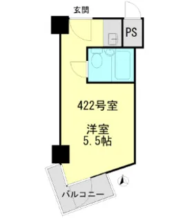 インペリアルお茶の水【4階】の間取り