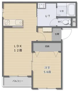 メリー ピーノ【4階】の間取り