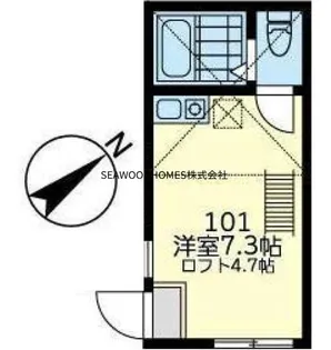ユナイト六浦セグラーテ【1階】の間取り