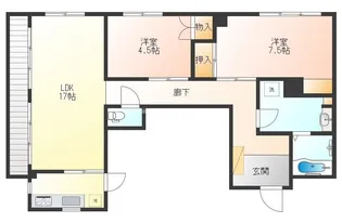 シノン原町【3階】の間取り