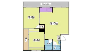 ジョイフル鈴蘭台B棟【4階】の間取り