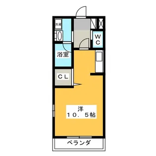 アヴェニール美術館前【2階】の間取り