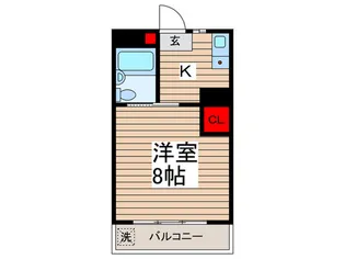 大港ハイツ【1階】の間取り