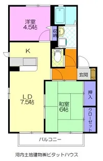 クワイエット杉 D【2階】の間取り