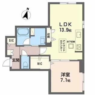 Paradiso琴平【1階】の間取り