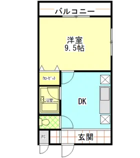 コートドール久留山【1階】の間取り