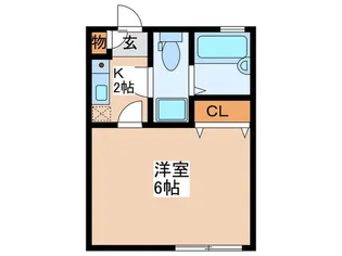 ブロンプト東中野【1階】の間取り