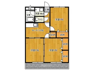 シルクスクエア?【3階】の間取り