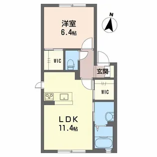 シャーメゾンSAKURA II【1階】の間取り