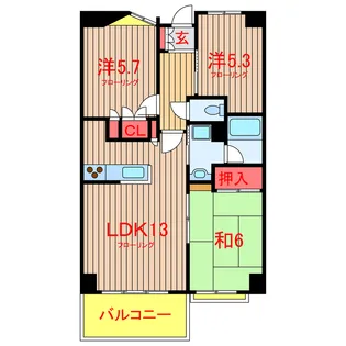 グランドセラーコート【4階】の間取り
