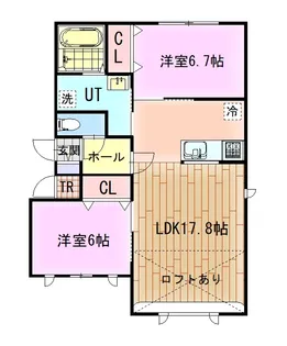 リリーヒルII【2階】の間取り