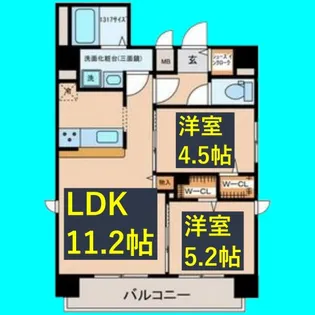 Z・R東別院【8階】の間取り