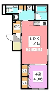 Reve Residence 駒込【4階】の間取り