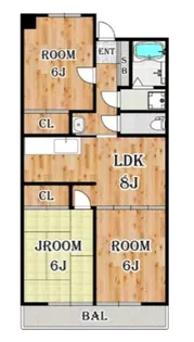 サンシティ前橋【3階】の間取り