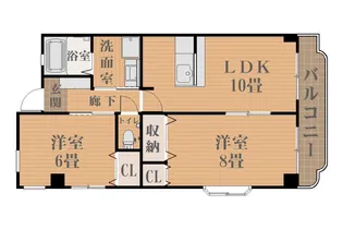サンパレス新屋敷【5階】の間取り