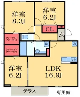 ハイツ・Kiko【3階】の間取り