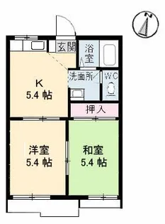 チェリーコート B棟【1階】の間取り