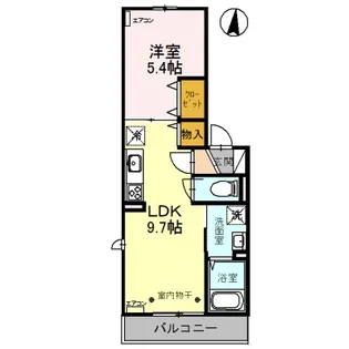 ヴィラ登戸町【2階】の間取り