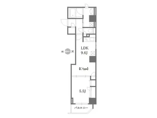 マストライフ鳥越【5階】の間取り