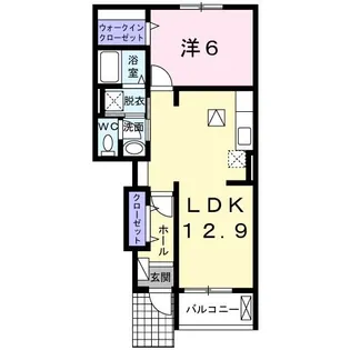 サニーレジデンス西三国G【1階】の間取り