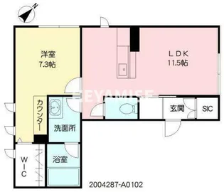 シャーメゾン茶屋の先II【1階】の間取り