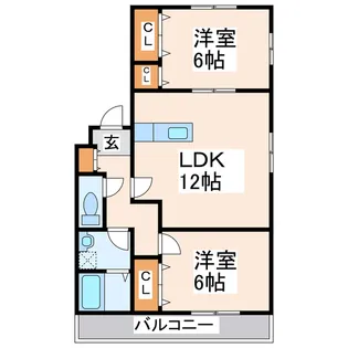 ケインズハウスI【1階】の間取り