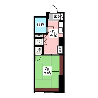 新升竹ビル【2階】の間取り