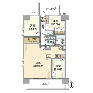 クレヴィア高槻ガーデンテラス【10階】の間取り