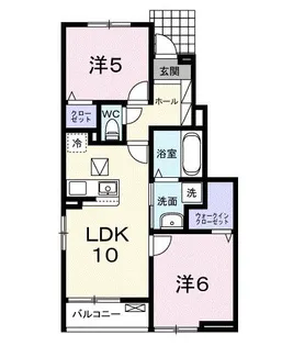 カリーノVIII【1階】の間取り