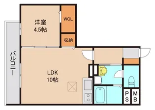 セジュールイワキ【1階】の間取り