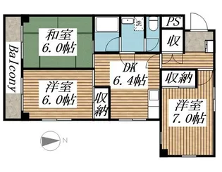 加藤マンション【3階】の間取り