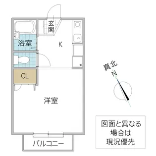 ディアヴィレッジ小舩 D棟【1階】の間取り