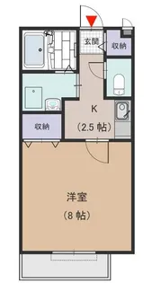 メゾンドゥ長瀬【2階】の間取り