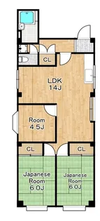 シャトーナカタ【5階】の間取り