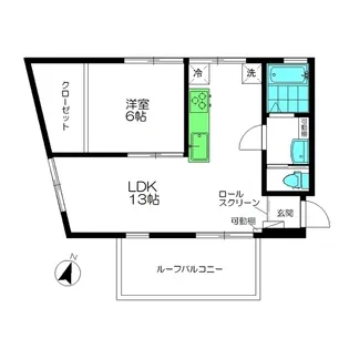 ヨシタケアパート【2階】の間取り