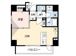 マイナビSTAY日本橋パークサイド(LUNIQ 日本橋)【7階】の間取り