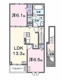 ヴィヴィット【2階】の間取り