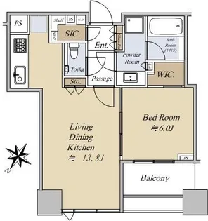 シティタワー有明【5階】の間取り