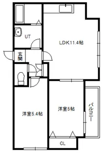 カサトレス・AG【6階】の間取り