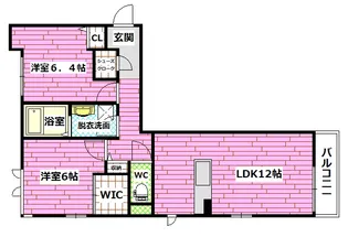 SAISON西原【1階】の間取り