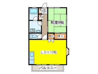 山和ハイツ 5【1階】の間取り